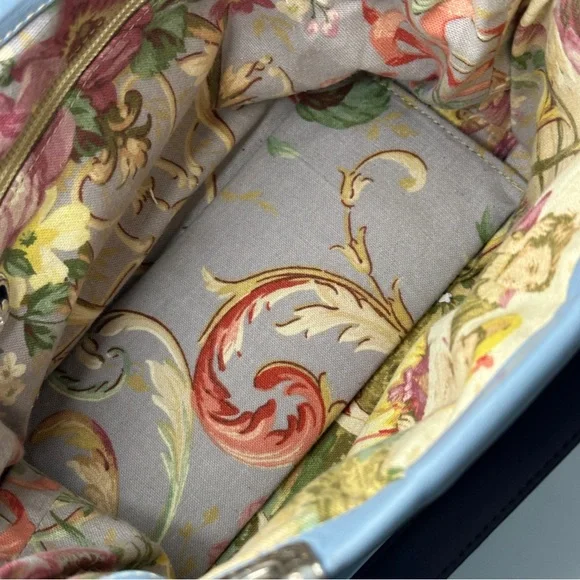 Brighton Leather Heart Small Tote Bag C740004 Cornflower Blue - Picture 7 of 15